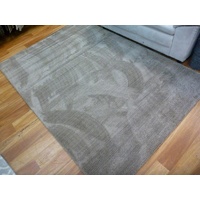 Contemporary Vogue Lush Pile Low Sheen Brown Plain Floor Area Rugs
