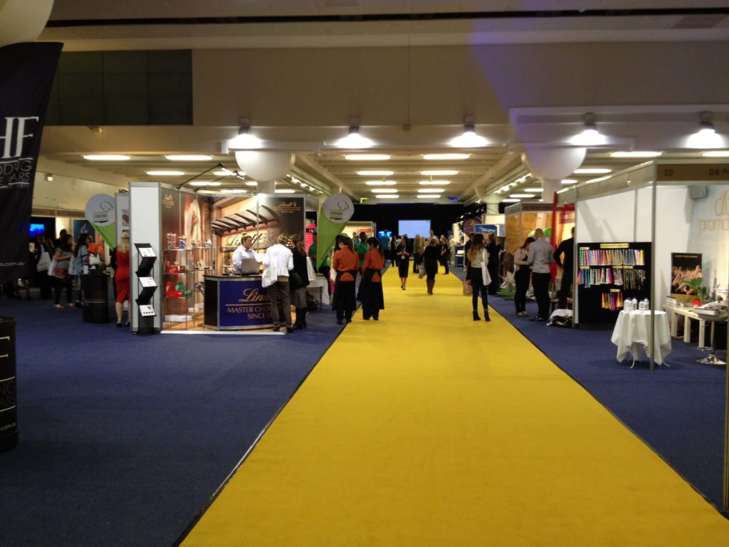 Canary Yellow Expo Event Carpet Mid Range Runner 2m wide 30m Roll Bulk Order - Online Only