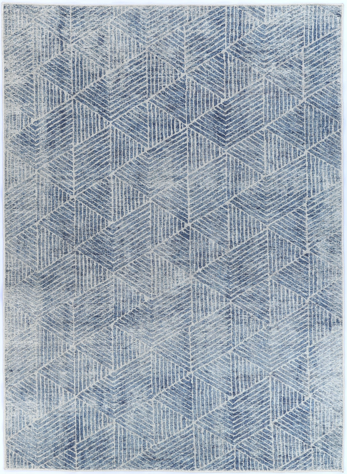 Greenport Blue Washable Rug - VITAL 1060-02