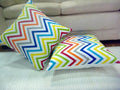Printed Cushions Cotton 05 Chevron Multi 45x45cm Cover