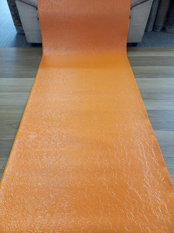 Clearance Ready to go Hall Runners from end of Rolls Expo Special Event Carpet Orange Budget