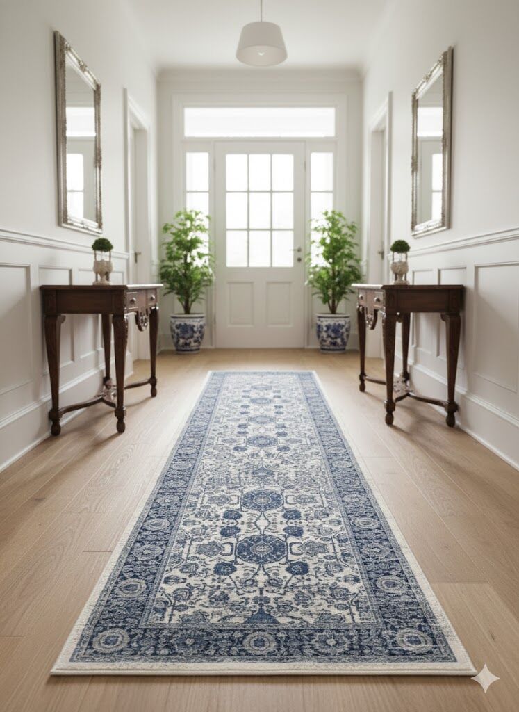 Persian Rugs Heritage Cream Floor Area Rug Classic All Over Pattern Soft Feel Pile & Hall Runner