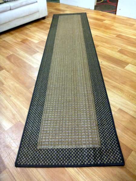 Sunrise Brown Black Flat-Weave Area Floor Rugs also Hall Runners and Round