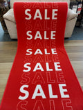 Clearance Runners Red Sale Carpet Runner 100cm Wide End of Roll Edged