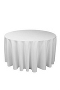 5 of Round 240cm Commercial Grade Table Cloth Cover White or Black