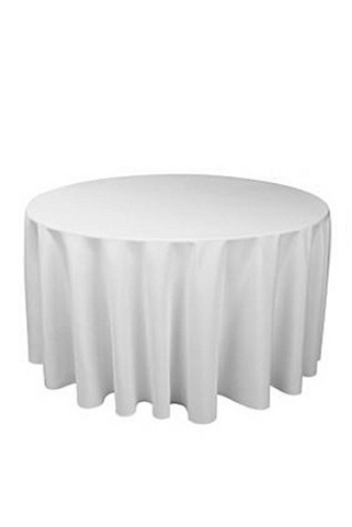 5 of Round 240cm Commercial Grade Table Cloth Cover White or Black