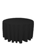 5 of Round 320cm Commercial Grade Table Cloth Cover White or Black
