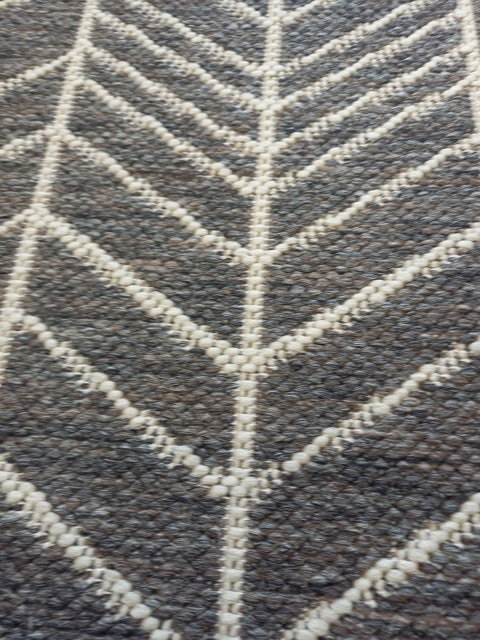 Flat-weave Gest Metal Herringbone Rubber Backed Floor Rugs Runner & Door Mats