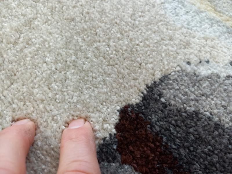 Aurora Taupe Grey Flowers n Leaves Design 14mm Thick Floor Area Rugs