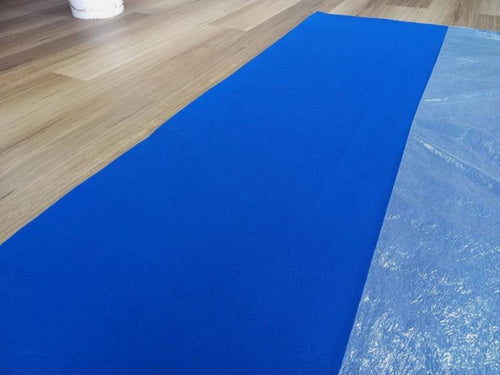 Blue Expo Event Carpet Budget Runner 2m wide 30m Roll Bulk Order - Online Only