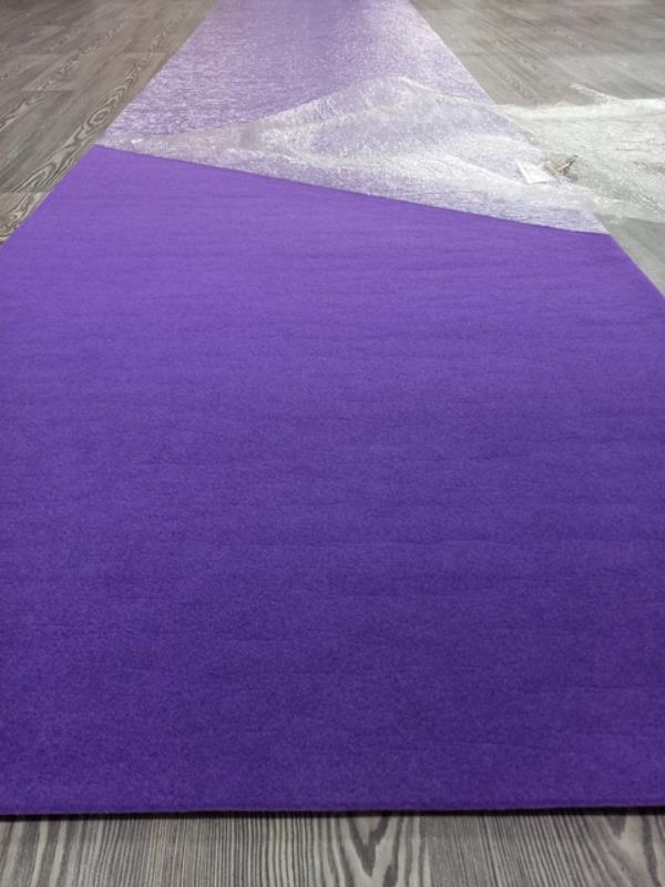 Purple Expo Event Carpet Mid Range Runner 2m wide 30m Roll Bulk Order - Online Only