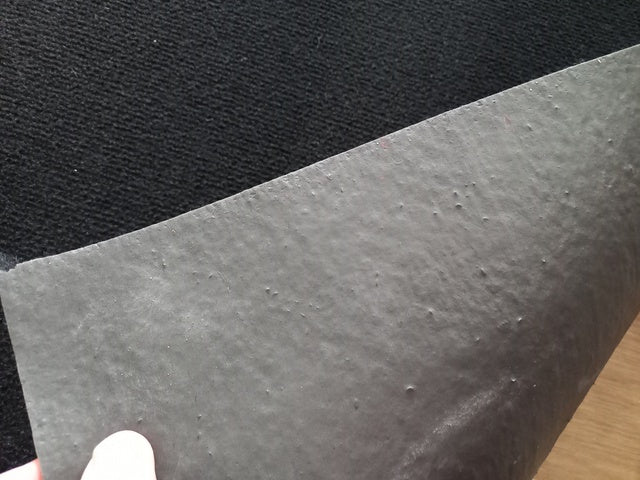 Black Showroom Event Gel Backed Carpet Budget Runner 2m wide 40m Roll Bulk Order - Online Only