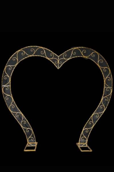 Heart Arch Wedding Altar - detail