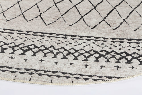 Alma Scandi Silver Round Rug - VITAL 2859-00