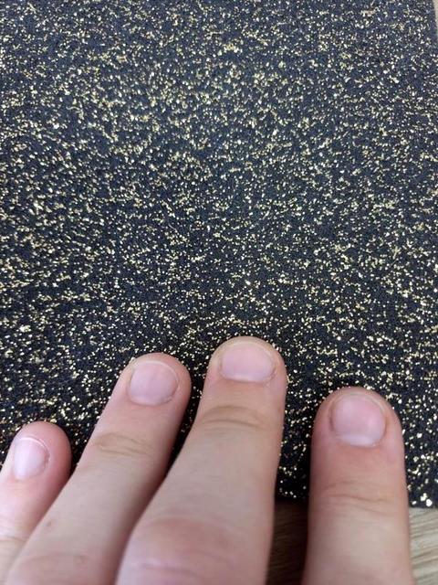 Black with Gold Glitter Expo Event Carpet Runner 2m x 30m Long Rolls Bulk Order - Online Only