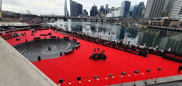 Red Expo Event Carpet Mid Range Runner 2m wide 30m Roll Bulk Order - Online Only