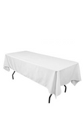 5 of Commercial Grade Table Cloth Cover 230 x 230cm White, Blue or Black - Online