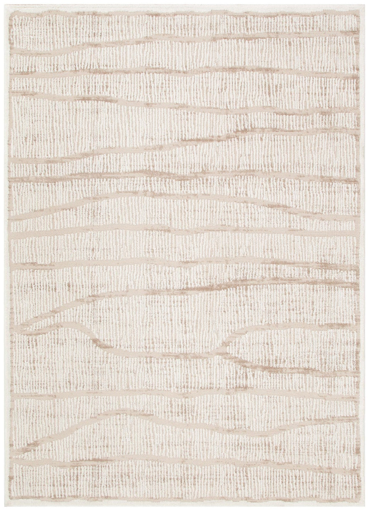 Sierra Abstract Ivory Lines Rug