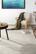 Silvaya Sky Hand Loomed Rayon Cotton Cut Loop Pile Rug