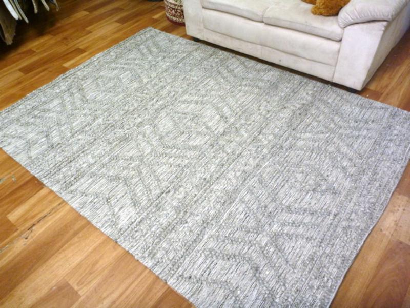 Wool Anita Design Tribal Light Grey Floor Area Rugs