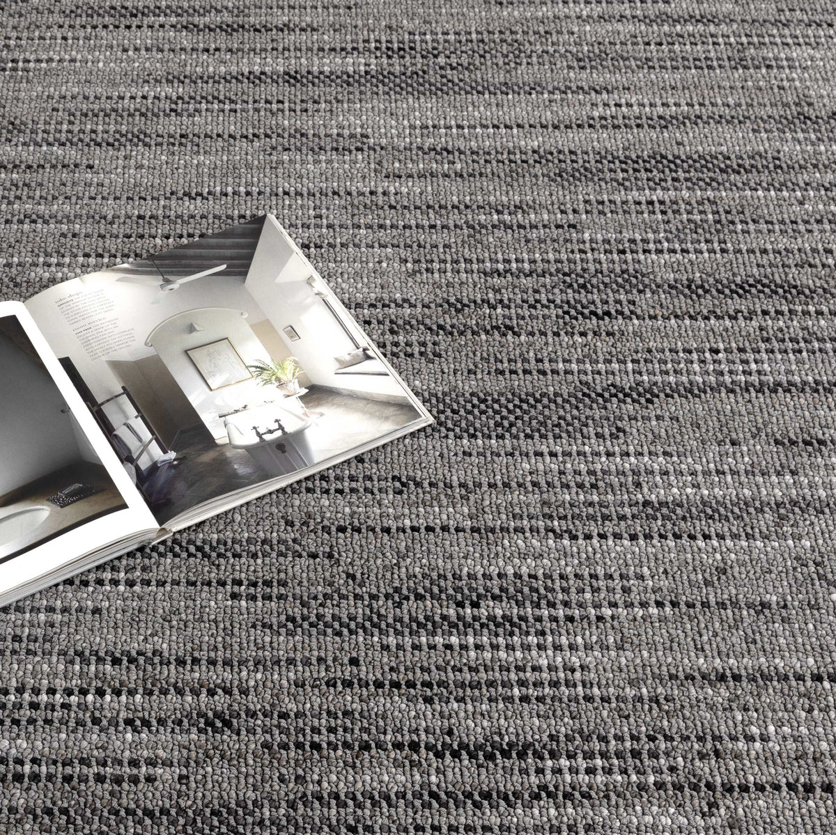 Berno Charcoal Loop Rug - B005