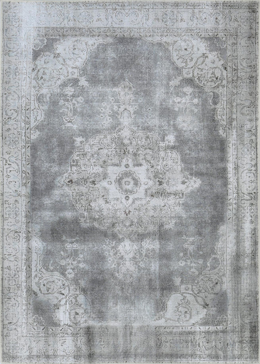 Babylon Isin Light Grey Washable Rug - VTL1192-01