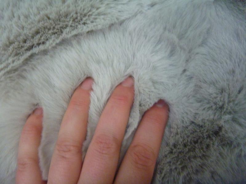 Super Soft Shaggy Faux Bear Light Silver Floor Area Rug