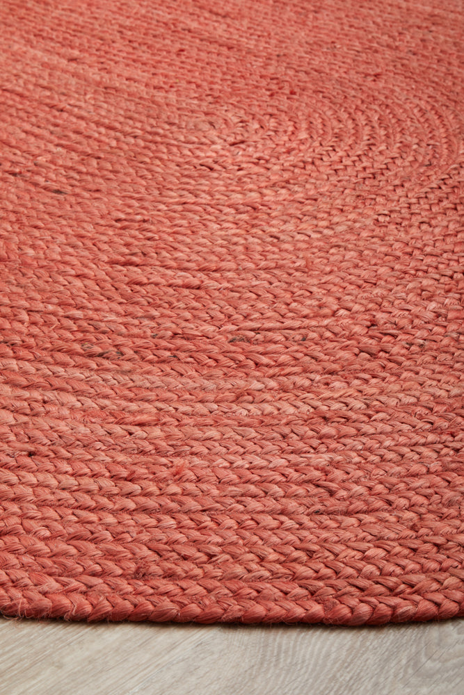Bondi Terracotta Oval Rug