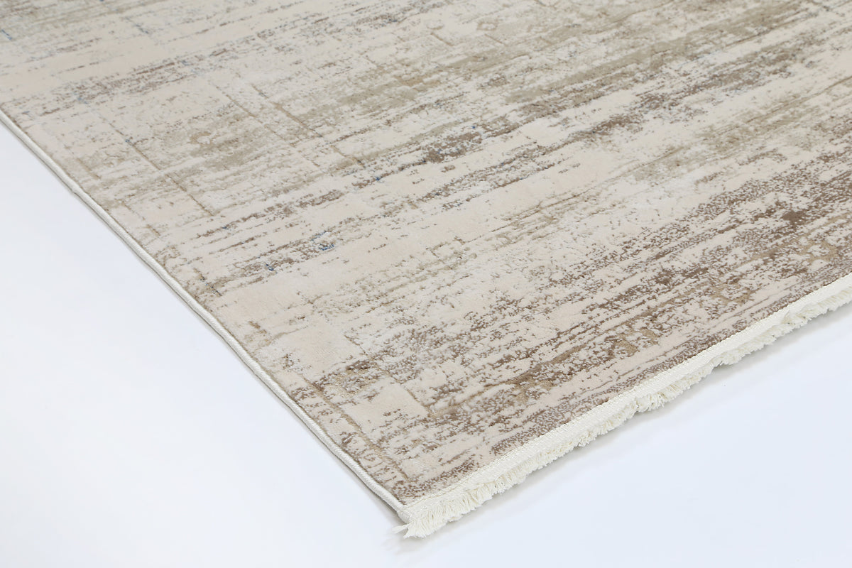 Bohemian Paradise Traditional Beige Blue Rug -04BBLU