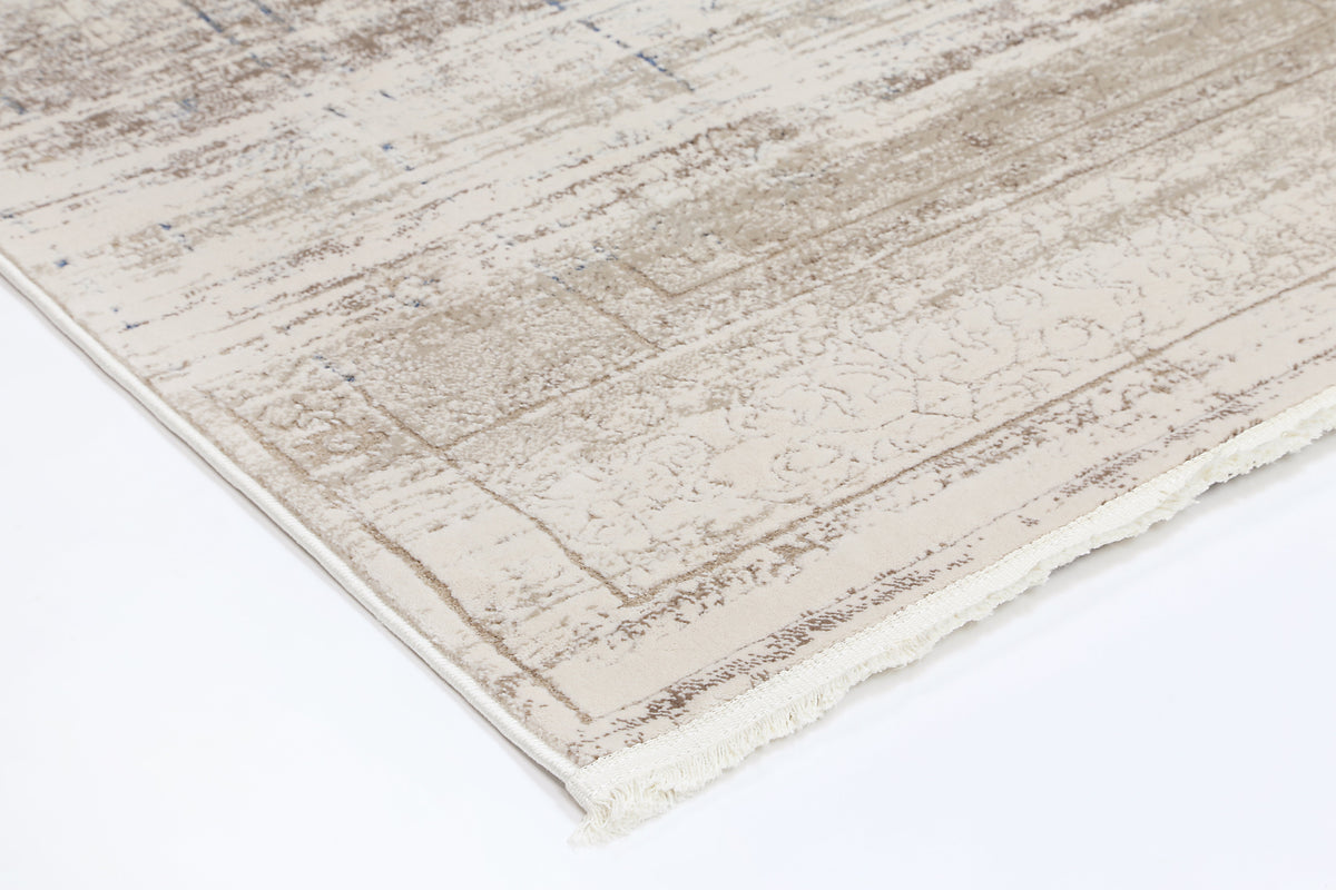 Bohemian Paradise Traditional Grey Blue Rug - 04GBLU