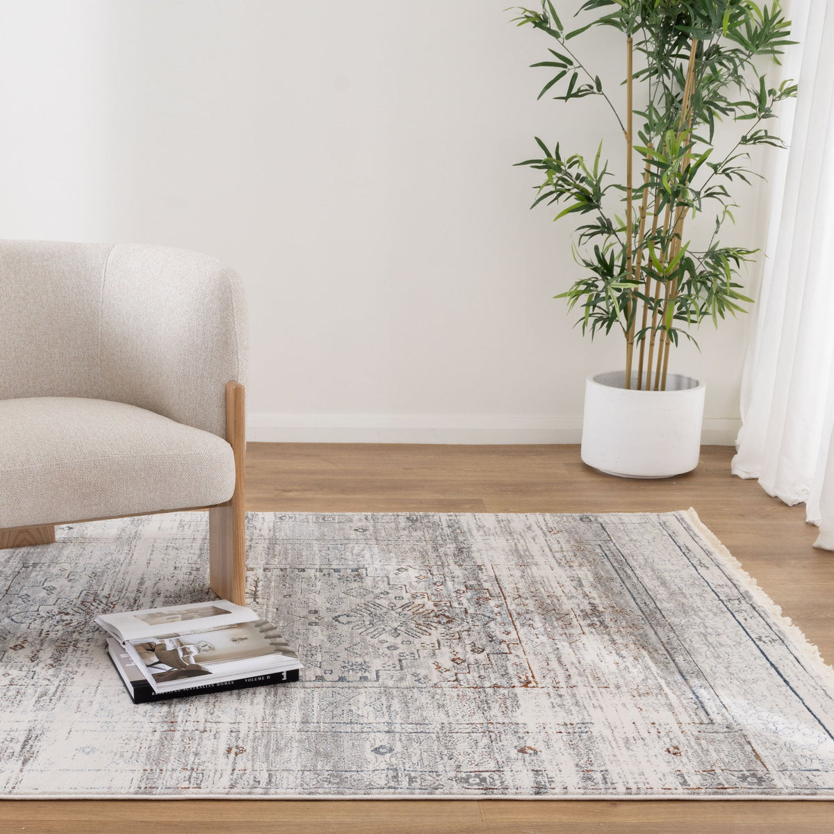 Bohemian Paradise Traditional Grey Multi Rug - 04GMUL