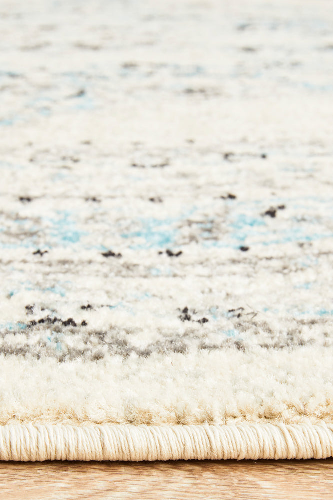 Century 922 White Round Rug