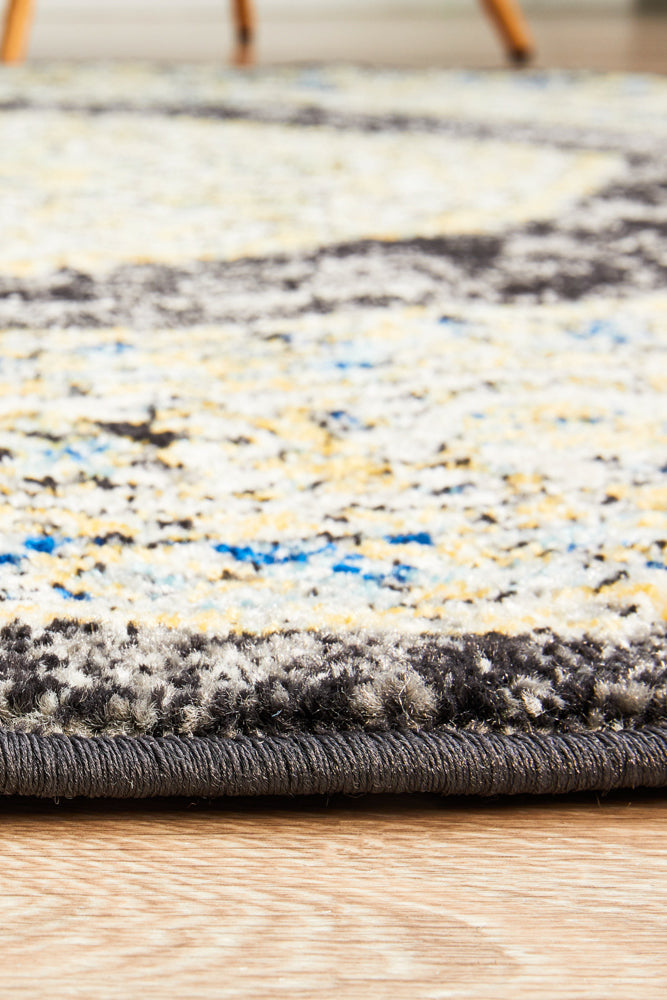 Century 955 Charcoal Round Rug