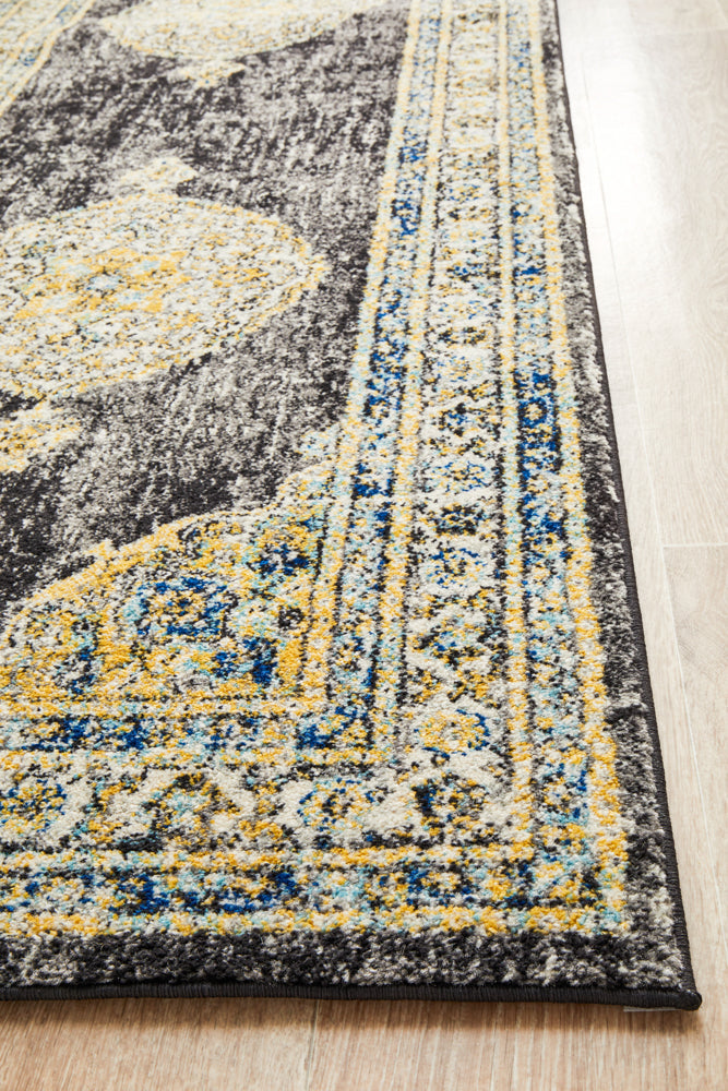 Century 955 Charcoal Runner Rug