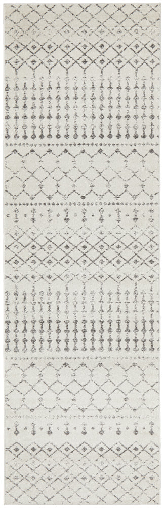 Chrome Elsa Silver Runner Rug