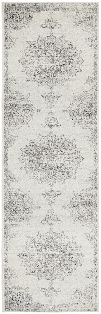 Silverscape Rita Silver Transitional Polypropylene Rug & Runner 10mm Thick