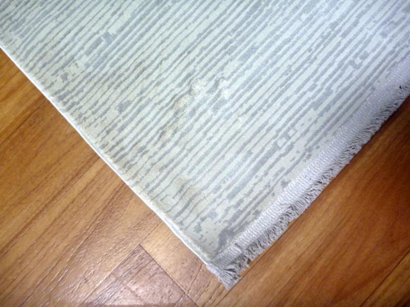 Fringed Modern Sweets Design Silver Grey Cracks Floor Area Rugs and Runners