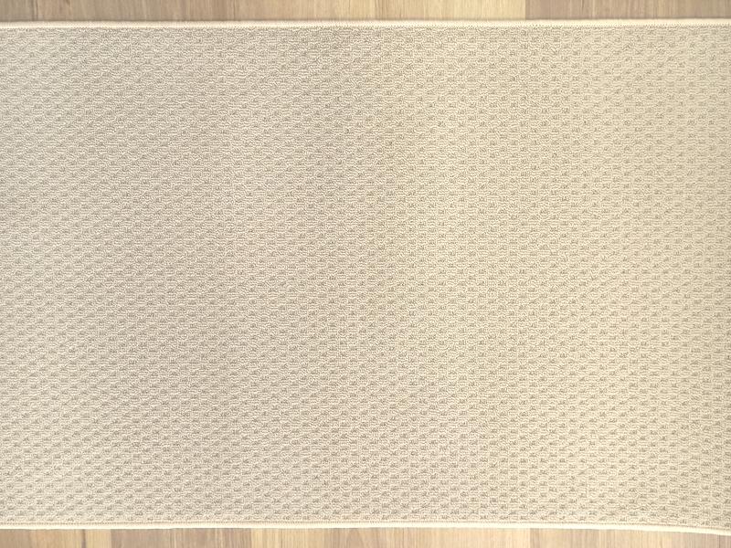 Clearance Carpet Hall Runner 80cm wide Plain Beige Rubber Backed End of Rolls