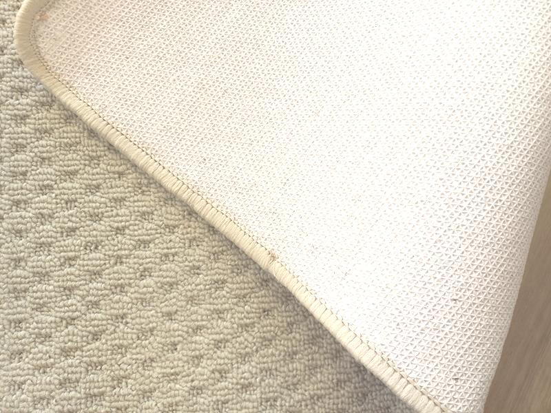Clearance Carpet Hall Runner 80cm wide Plain Beige Rubber Backed End of Rolls