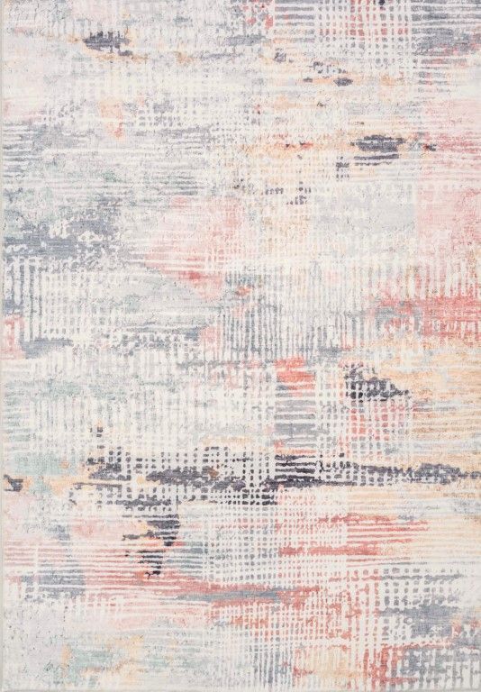 Super Soft Modern Chic Design Mist Multi Floor Area Rugs