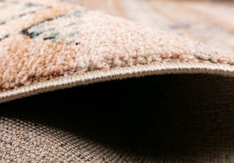 Soft Contemporary Cozy Design Teardrop Rust Dark Beige Floor Area Rugs