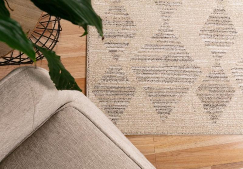 Soft Contemporary Cozy Design Jester Ivory Beige Floor Area Rugs
