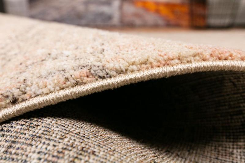 Soft Contemporary Cozy Design Riverbed Dark Beige Floor Area Rugs
