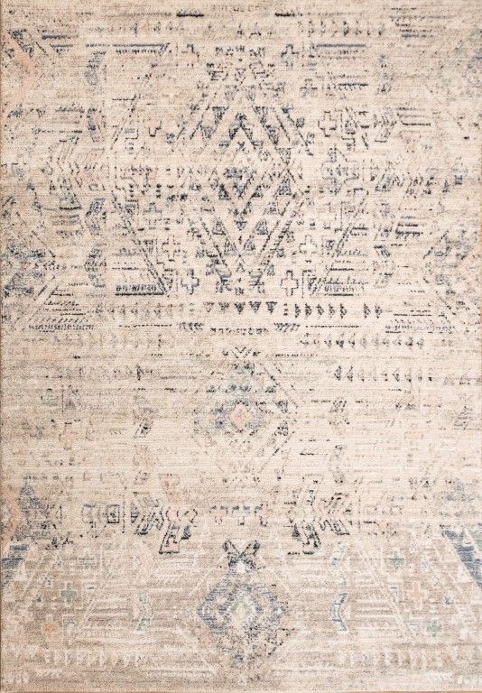 Soft Contemporary Cozy Design Symmetry Dark Beige Floor Area Rugs