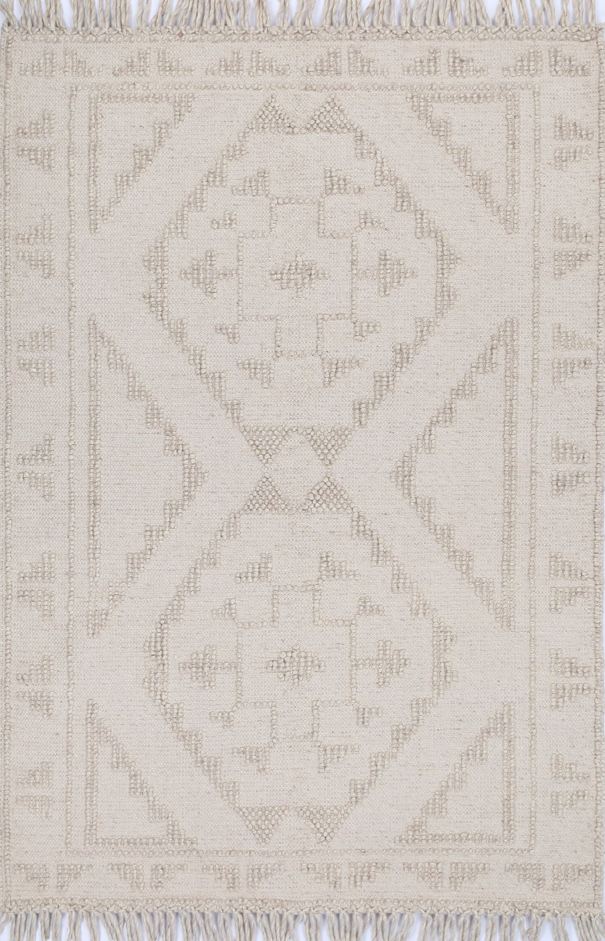 Diego Ornamental Brown Wool Rug - DIEG03