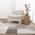 Dorado Grey Beige Arches Rug - D001