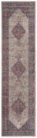 Patinelle Whisper Diamond Grey Distressed Vintage Power Loomed Rug & Runner 6mm Thick