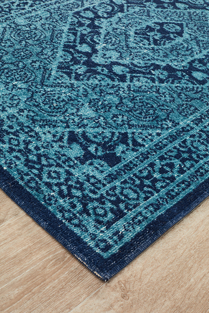 Eternal Whisper Vision Blue Runner Rug