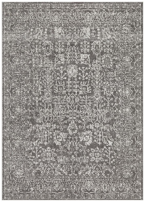 Aurelian Homage Grey Ornamental Power Loomed Rug & Runner 10mm Thick