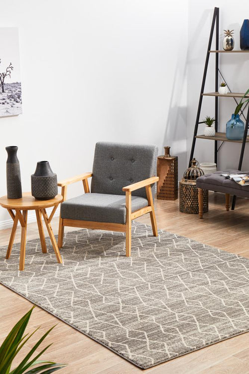 Aurelian Remy Silver Transitional Power Loomed Rug & Runner 10mm Thick